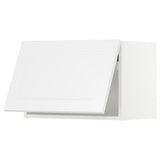 METOD wall cabinet horizontal, white/Axstad matt white, 60x40 cm