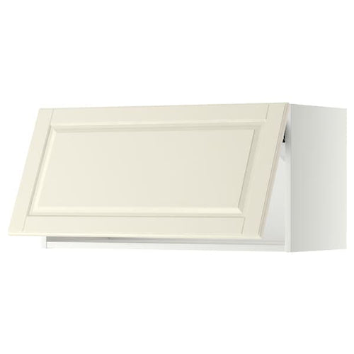 METOD - Wall cabinet horizontal, white/Bodbyn off-white, 80x40 cm