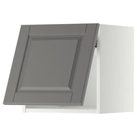 METOD - Wall cabinet horizontal, white/Bodbyn grey, 40x40 cm - best price from Maltashopper.com 69391789