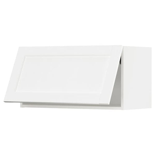 METOD - Wall cabinet horizontal, white Enköping/white wood effect, 80x40 cm