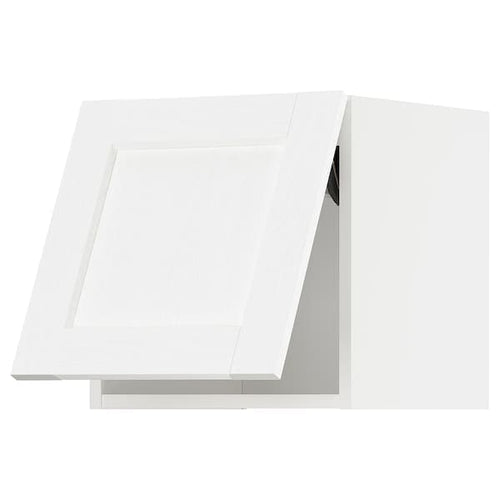 METOD - METOD Wall cabinet horizontal, white Enköping/white wood effect, 40x40 cm