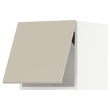 METOD wall cabinet horizontal, white/Havstorp beige, 40x40 cm