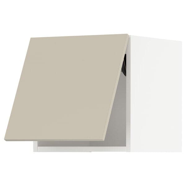 METOD - Wall cabinet horizontal, white/Havstorp beige, 40x40 cm - best price from Maltashopper.com 39426484