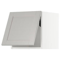 METOD - Wall cabinet horizontal, white/Lerhyttan light grey , 40x40 cm - best price from Maltashopper.com 19391782