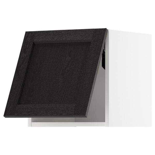 METOD - Wall cabinet horizontal, white/Lerhyttan black stained , 40x40 cm - best price from Maltashopper.com 39391781