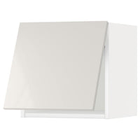 METOD - Wall cabinet horizontal, white/Ringhult light grey , 40x40 cm - best price from Maltashopper.com 99391783