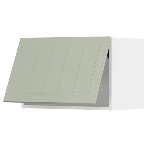 METOD - Wall cabinet horizontal, white/Stensund light green, 60x40 cm