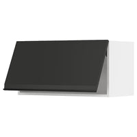 METOD - Wall cabinet horizontal, white/Upplöv matt anthracite , 80x40 cm - best price from Maltashopper.com 49492807