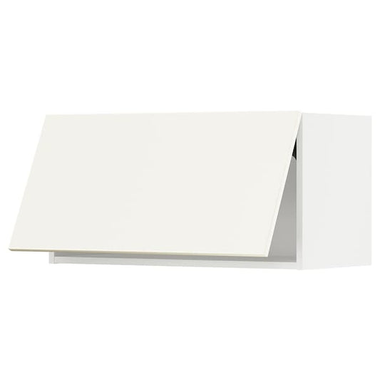 Ikea METOD - Wall cabinet horizontal, white/Vallstena white, 80x40 cm
