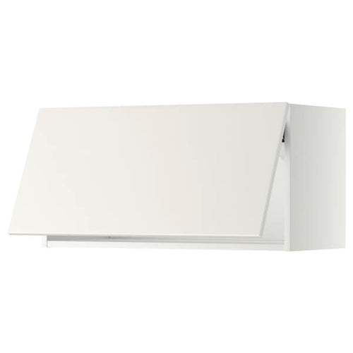 METOD - Wall cabinet horizontal, white/Veddinge white, 80x40 cm