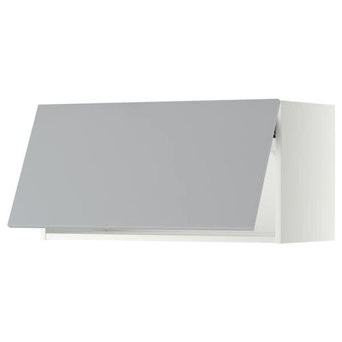 METOD - Wall cabinet horizontal, white/Veddinge grey, 80x40 cm