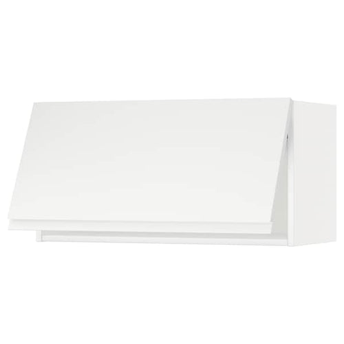 METOD - Wall cabinet horizontal, white/Voxtorp matt white, 80x40 cm