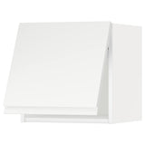 METOD wall cabinet horizontal, white/Voxtorp matt white, 40x40 cm