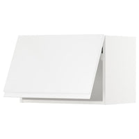 METOD - Wall cabinet horizontal, white/Voxtorp high-gloss/white, 60x40 cm - best price from Maltashopper.com 89391825