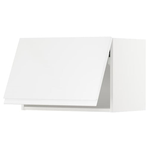 METOD - Wall cabinet horizontal, white/Voxtorp high-gloss/white, 60x40 cm