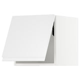 METOD wall cabinet horizontal, white/Voxtorp high-gloss/white, 40x40 cm