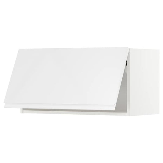 Ikea METOD - Wall cabinet horizontal, white/Voxtorp high-gloss/white, 80x40 cm