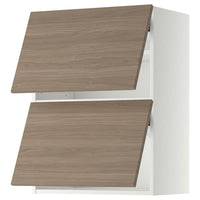 METOD - Horizontal wall unit with 2 doors, 60x80 cm - best price from Maltashopper.com 29391927
