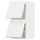 METOD wall cabinet horizontal w 2 doors, white Enköping/white wood effect, 40x80 cm