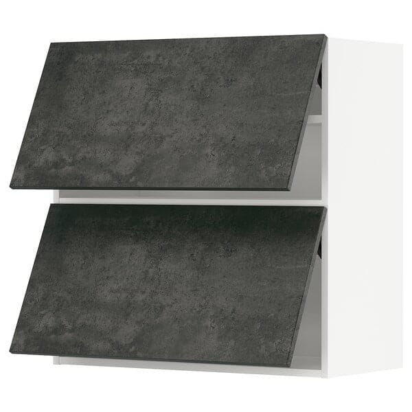 METOD - Horizontal wall unit with 2 doors, 80x80 cm