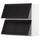 METOD - Wall cabinet horizontal w 2 doors, white/Lerhyttan black stained , 80x80 cm