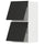 METOD - METOD Wall cabinet horizontal w 2 doors, white/Nickebo matt anthracite, 40x80 cm