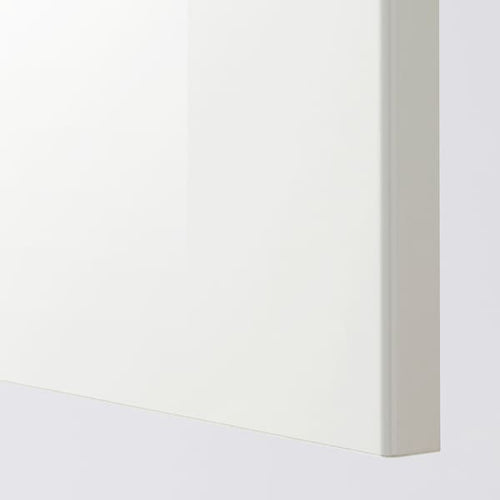 METOD wall cabinet horizontal w 2 doors, white/Ringhult white, 60x80 cm