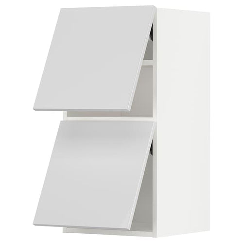 METOD - Wall cabinet horizontal w 2 doors, white/Ringhult white, 40x80 cm