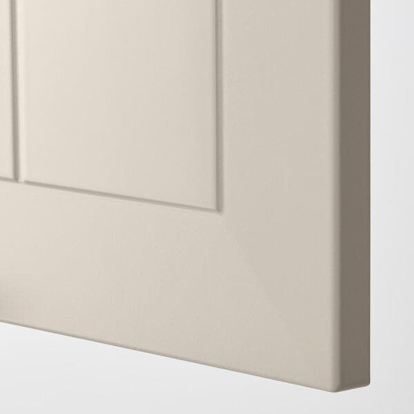Ikea METOD - Wall cabinet horizontal w 2 doors, white/Stensund beige , 40x80 cm