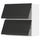 METOD - Wall cabinet horizontal w 2 doors, white/Upplöv matt anthracite , 80x80 cm