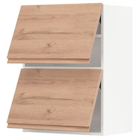 METOD - Horizontal wall unit with 2 doors, 60x80 cm - best price from Maltashopper.com 29402247