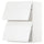 METOD wall cabinet horizontal w 2 doors, white/Voxtorp high-gloss/white, 60x80 cm