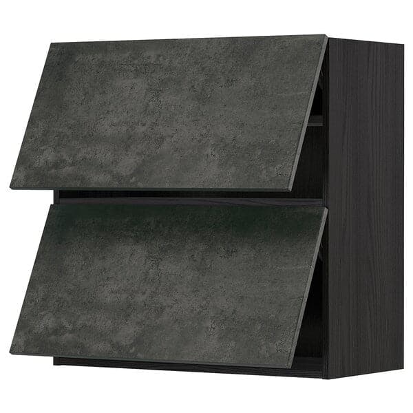 METOD - Horizontal wall unit with 2 doors, 80x80 cm