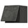 METOD wall cabinet horizontal, black/Kalhyttan dark grey concrete effect