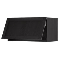 METOD - Wall cabinet horizontal, black/Lerhyttan black stained, 80x40 cm - best price from Maltashopper.com 69391746