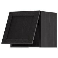 METOD - Wall cabinet horizontal, black/Lerhyttan black stained, 40x40 cm - best price from Maltashopper.com 09391730