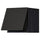 METOD wall cabinet horizontal, black/Nickebo matt anthracite