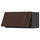 METOD wall cabinet horizontal, black/Sinarp brown, 80.0x40.0x38.6 cm