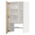 METOD - Wall cb f extr hood w shlf/door, white/Askersund light ash effect , 60x100 cm