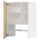 METOD - METOD Wall cb f extr hood w shlf/door, white/Askersund light ash effect, 60x80 cm