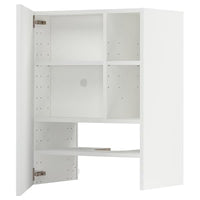 METOD - Wall cb f extr hood w shlf/door, white/Axstad matt white, 60x80 cm - best price from Maltashopper.com 59504452