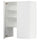 METOD wall cb f extr hood w shlf/door, white/Axstad matt white, 80x100 cm