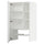 METOD wall cb f extr hood w shlf/door, white/Axstad matt white, 60x100 cm