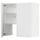 METOD wall cb f extr hood w shlf/door, white/Axstad matt white, 80x80 cm