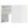 METOD wall cb f extr hood w shlf/door, white/Axstad matt white, 80x60 cm