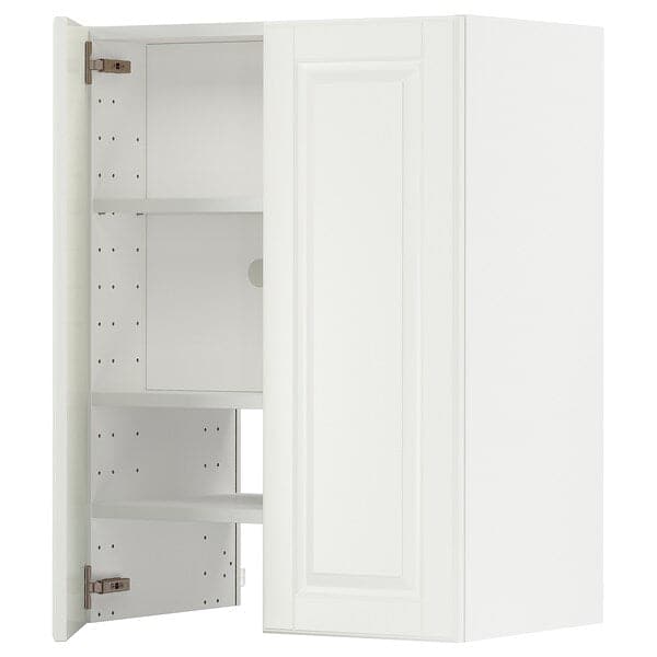 METOD - Wall cb f extr hood w shlf/door, white/Bodbyn off-white , 60x80 cm - best price from Maltashopper.com 39504523