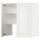 METOD wall cb f extr hood w shlf/door, white/Bodbyn off-white, 80x80 cm