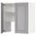 METOD wall cb f extr hood w shlf/door, white/Bodbyn grey, 80x80 cm