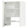 METOD wall cb f extr hood w shlf/door, white Enköping/white wood effect, 60x80 cm
