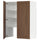 METOD wall cb f extr hood w shlf/door, white Enköping/brown walnut effect, 80x100 cm